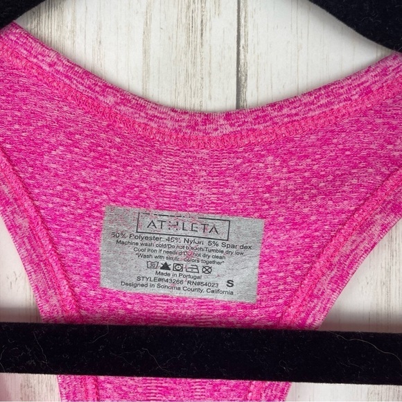 Athleta pink ruched tank Small - Picture 2 of 4